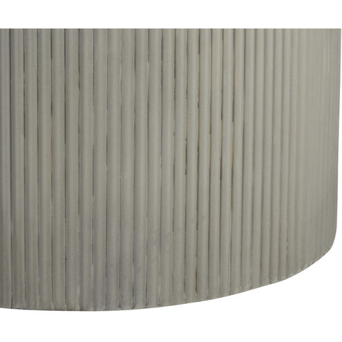 Nicolette 55 X 30 inch Light Grey / Marble Look Outdoor Dining Table